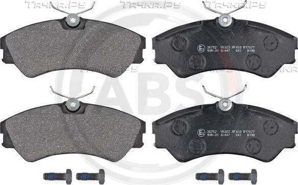 Тормозные колодки ABS передние для Volkswagen Transporter T4 1990-2003. Артикул 36752