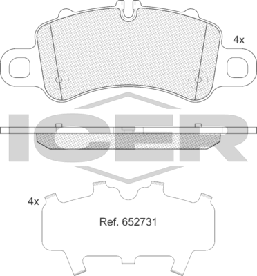 Тормозные колодки Icer. Артикул 182485