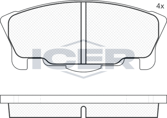 Тормозные колодки Icer. Артикул 181341