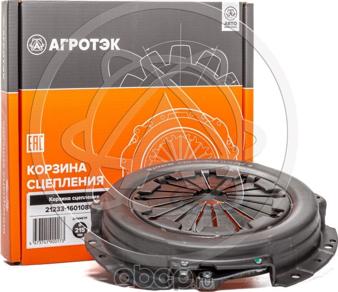Корзина сцепления 21233-1601085 АЕ 2123-1601085 ВАЗ-2123, CHEVROLET Niva и их модиф. Агротэк Агротэк. Артикул 212331601085