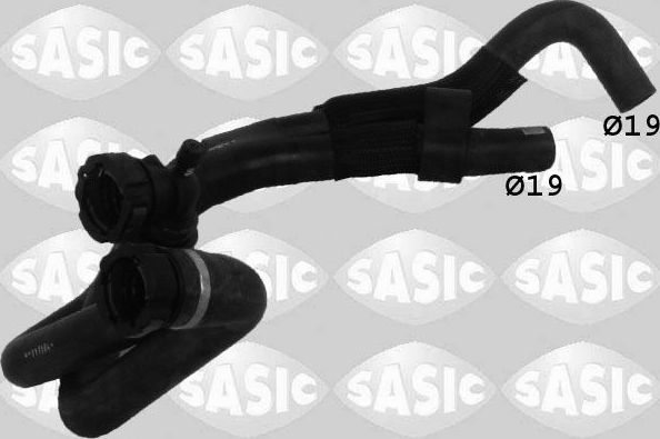 Патрубок радиатора (системы охлаждения) Sasic для Renault Laguna III 2007-2015. Артикул 3404112