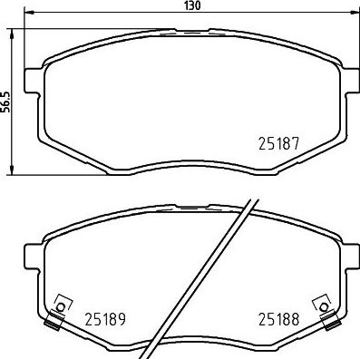 Тормозные колодки Nisshinbo. Артикул NP6158