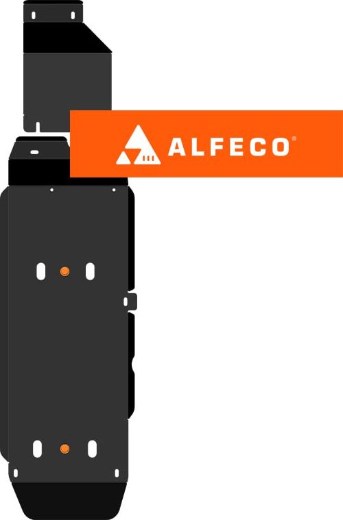 Защита Alfeco для топливного бака (2 части) Jac T9 2024-2026. Артикул ALF.56.32