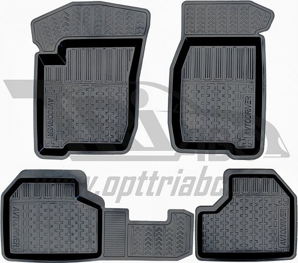 Коврики резиновые Avtodriver для салона Chevrolet Niva 2002-2008. Артикул ADRJET010