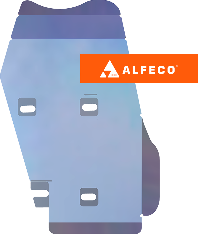 Защита алюминиевая Alfeco для редуктора Toyota Yaris 2019-2023. Артикул ALF.24.140 AL4