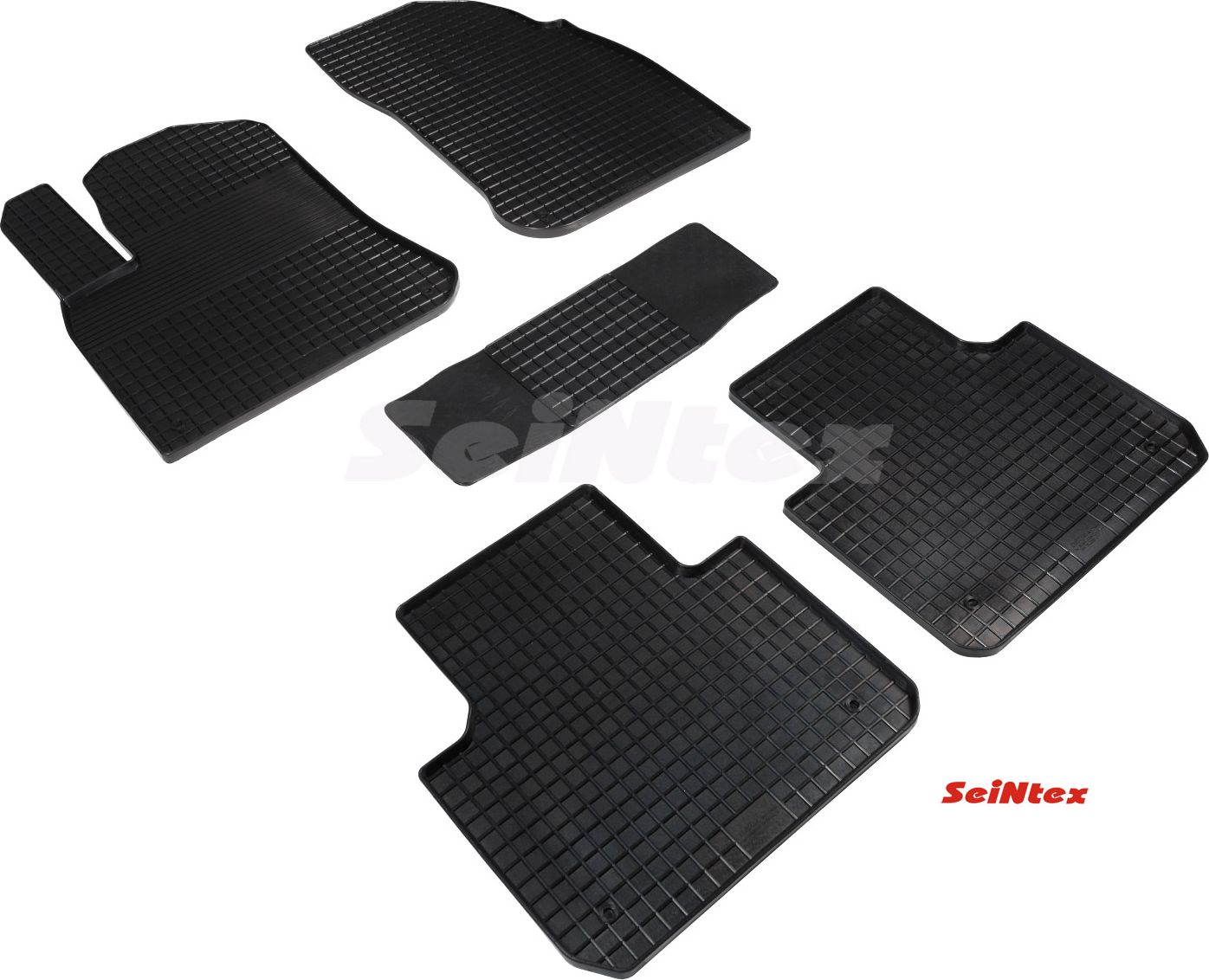 Коврики резиновые Seintex с узором сетка для салона Porsche Cayenne III 2018-2026. Артикул 96104