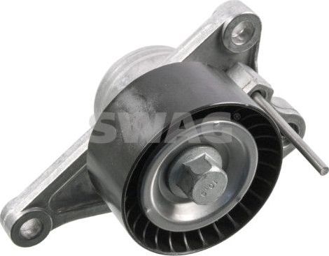 Натяжной ролик (натяжитель) приводного клинового зубчатого ремня (в сборе) SWAG (алюминий). Артикул 60 93 6831