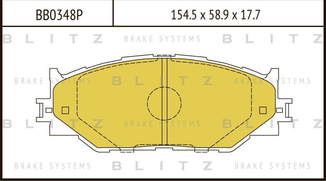 Колодки тормозные LEXUS IS220/IS250 05- перед. (Blitz). Артикул BB0348P