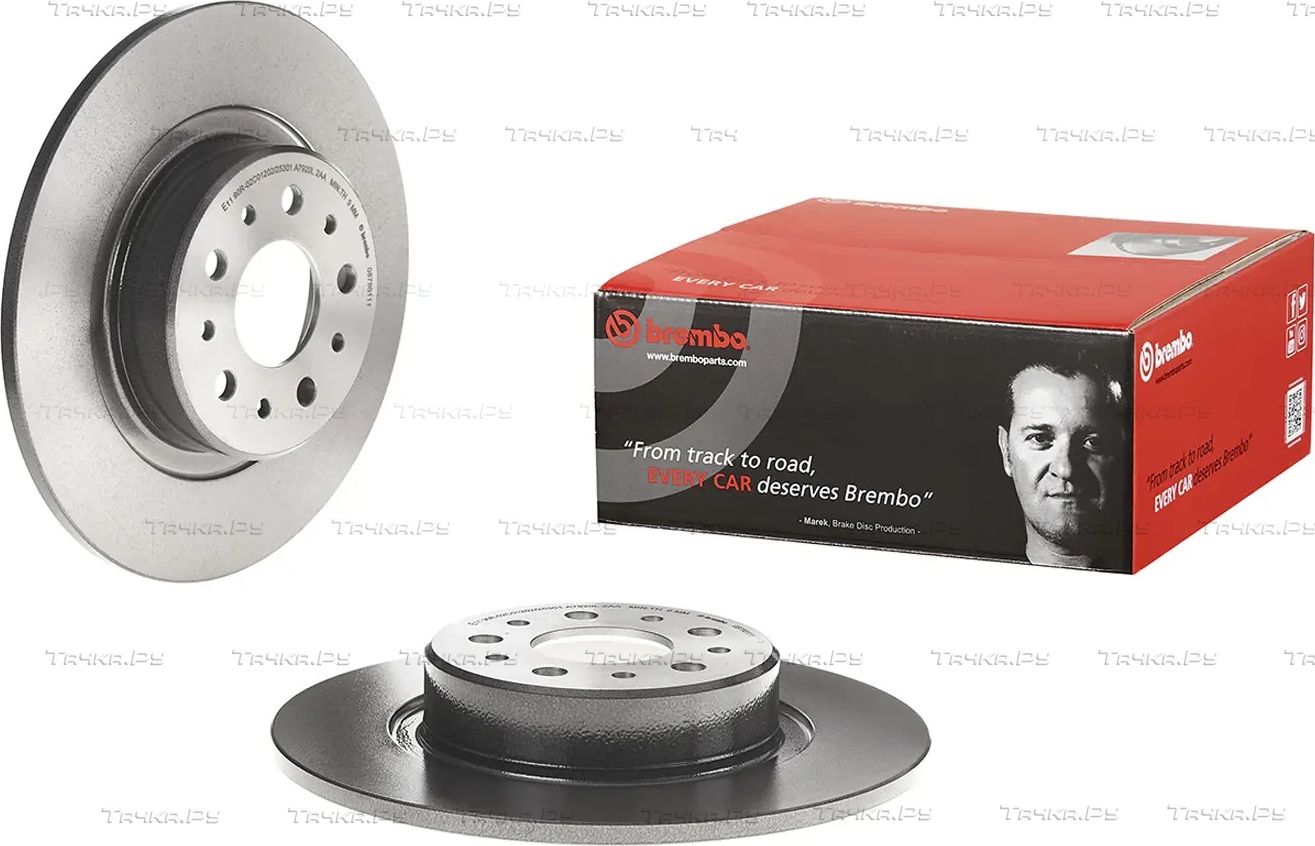 Тормозной диск Brembo UV Coated задний для Alfa Romeo GT 2003-2010. Артикул 08.7861.11