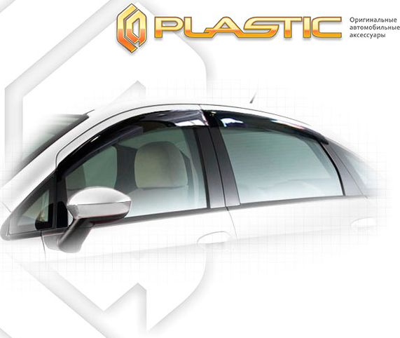 Дефлекторы СА Пластик для окон (Classic полупрозрачный) Fiat Linea 2007-2026. Артикул 2010030305981