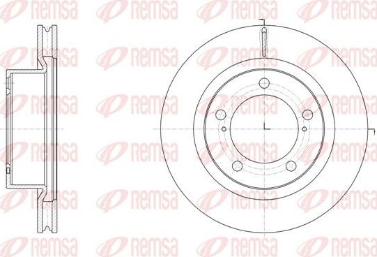 Тормозной диск Remsa передний для Lexus LX 570 2007-2021. Артикул 61517.10