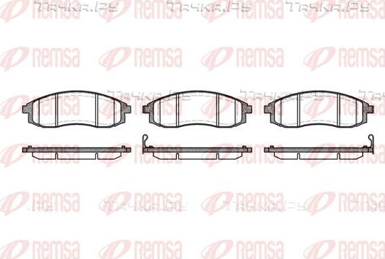 Тормозные колодки Remsa передние для Mitsubishi L200 II 1992-1996. Артикул 0598.12