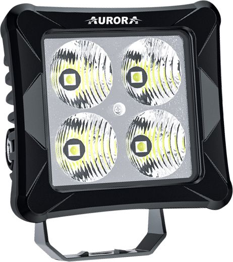 Светодиодная фара рабочего света Aurora 76x76 мм 40W (комплект 2 шт). Артикул ALO-D3-E4T