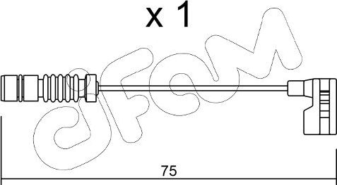 Датчик износа тормозных колодок  Metelli. Артикул SU.251