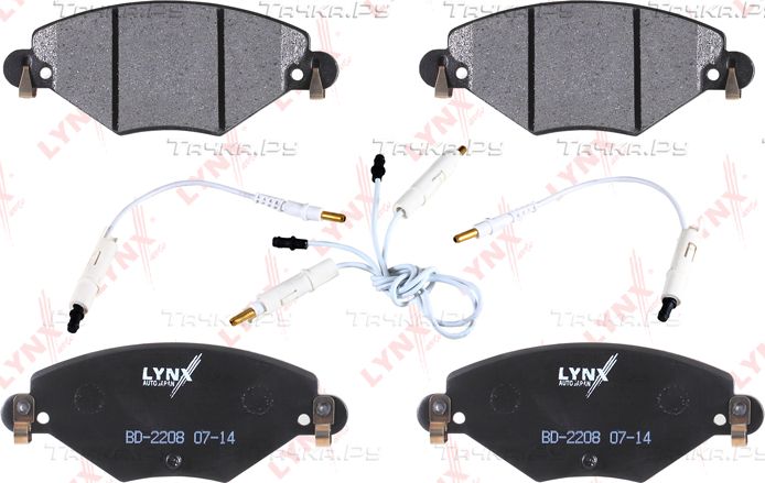 Тормозные колодки LYNXauto. Артикул BD-2208