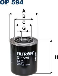 Масляный фильтр Filtron. Артикул OP 594