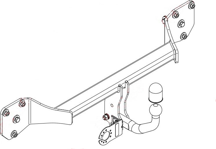 Фаркоп Steinhof для Mercedes-Benz CLA-Класс II C118, X118 2019-2026 (вкл. с AMG-пакетом). Артикул M-168