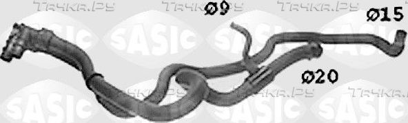 Патрубок радиатора (системы охлаждения) Sasic. Артикул SWH0513