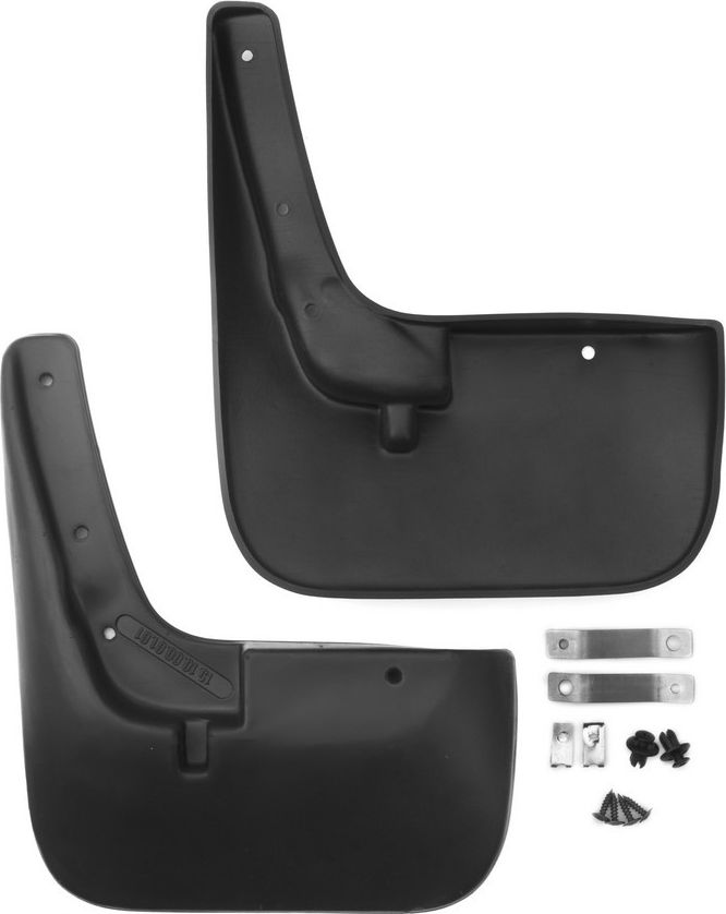 Брызговики Frosch (в пакете) передняя пара для Fiat Ducato фургон 2000-2006 (для установки с подкрылками Novline). Артикул NLF.15.10.F14