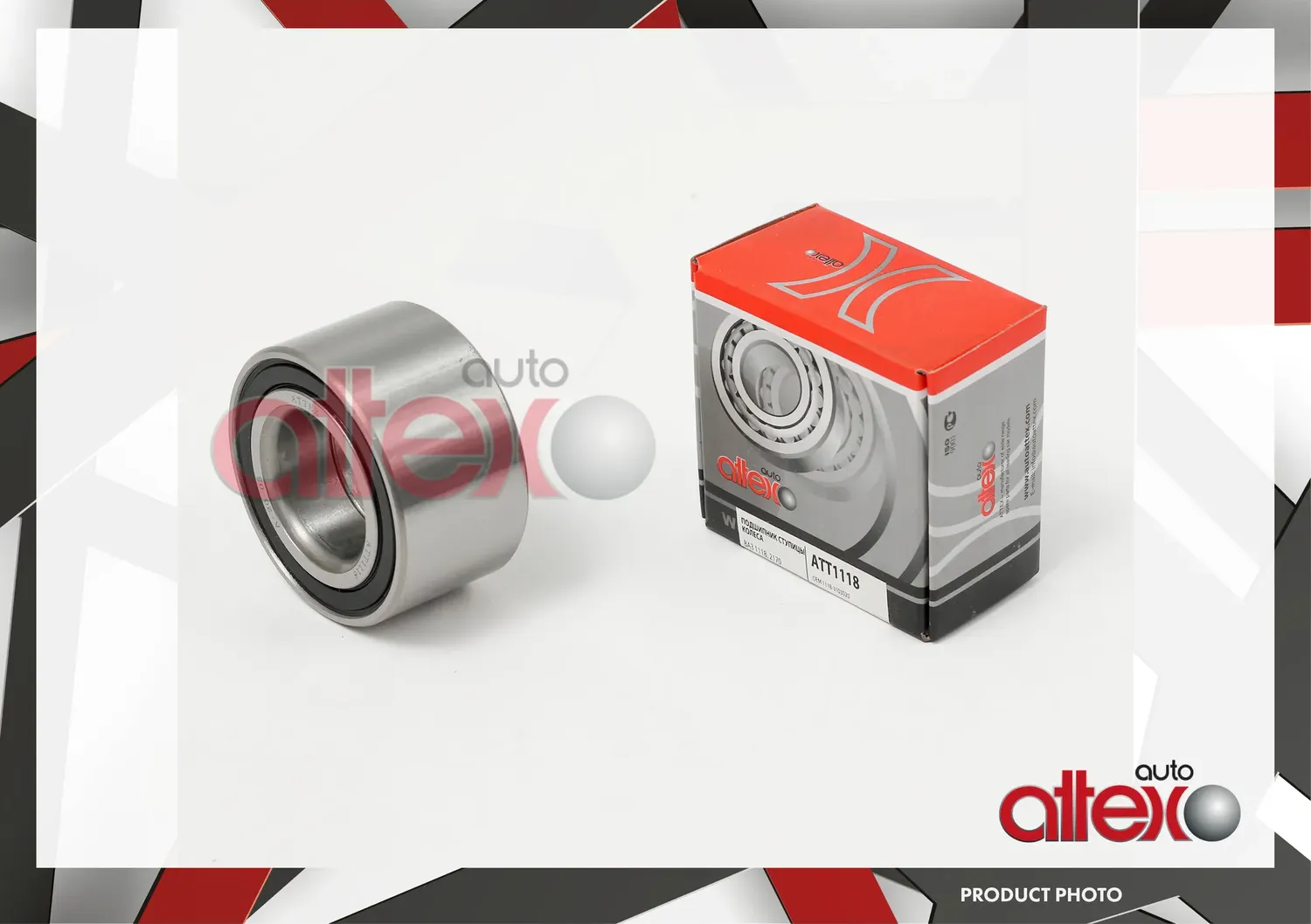 Подшипник ступицы передней ATTEX ВАЗ Lada 1118, 2170, 2190 (Autoattex). Артикул ATT1118