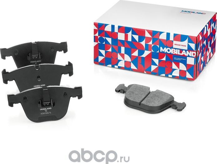 Колодки тормозные дисковые задние (4 шт.) с п/шум. пласт. BMW 5 SERIES (E60) (Mobiland). Артикул 429200970