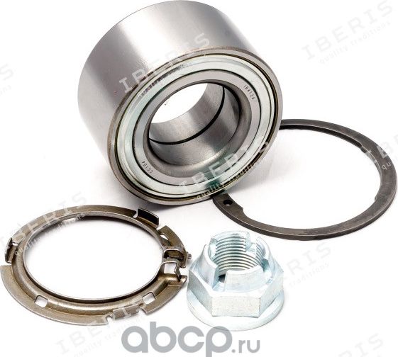 ПОДШИПНИК ПЕРЕДНЕЙ СТУПИЦЫ, КОМПЛЕКТ RENAULT MEGANE 02- LOGAN 04- NISSAN MICRA, (Iberis). Артикул IB4124