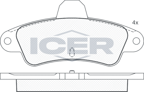 Тормозные колодки Icer. Артикул 180918