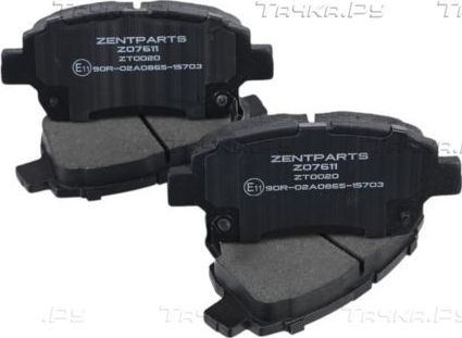 Тормозные колодки Zentparts. Артикул Z07611
