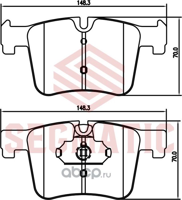 Колодка торм диск пер (Segmatic). Артикул SGBP2767