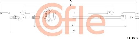 Трос переключения передач КПП Cofle. Артикул 11.3885