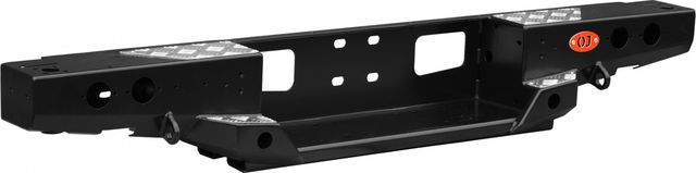 Бампер силовой OJ задний (может быть укомплектован одной или двумя калитками и другим оборудованием) для Land Rover Defender 1983-2016. Артикул 03.112.10