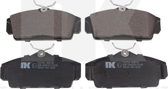 Тормозные колодки NK. Артикул 222254