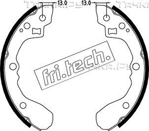 Тормозные колодки fri.tech.. Артикул 1049.154