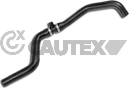 Патрубок системы охлаждения печки DACIA  LOGAN 1.4/1.6 K7J-K7M Cautex. Артикул 021195