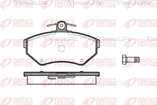 Тормозные колодки Remsa передние для Volkswagen Golf III 1991-1999. Артикул 0631.10