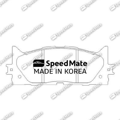 Тормозные колодки SpeedMate передние для Toyota Camry 40 (V40, XV40) 2006-2014. Артикул SM-BPJ207
