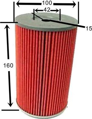 Масляный фильтр JS Asakashi для Nissan Patrol K160, K260 1979-1988. Артикул OE202J