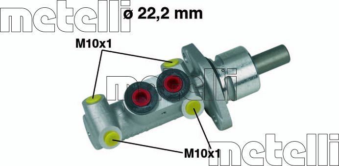 Тормозной цилиндр главный Metelli для Volkswagen Caddy II 1995-2004. Артикул 05-0302