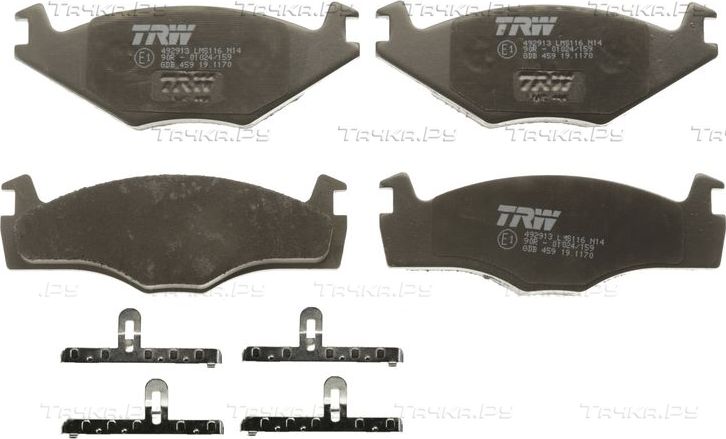 Тормозные колодки TRW COTEC передние для SEAT Cordoba I 1993-1999. Артикул GDB459