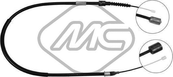 Трос ручника (тросик ручного тормоза) Metalcaucho левый для Opel Corsa C 2000-2009. Артикул 80169