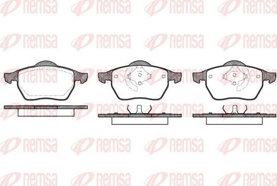 Тормозные колодки Remsa. Артикул 0390.40