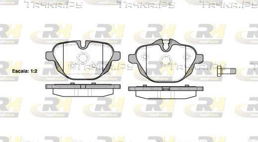 Тормозные колодки RoadHouse задние для BMW 7 VI (G11/G12) 2015-2020. Артикул 21421.00