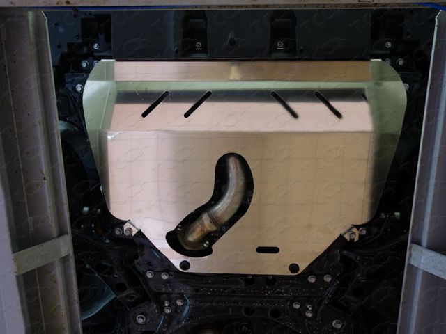 Защита алюминиевая ТСС (4 мм) для картера и КПП Lexus NX200/NX300h (Turbo) 2014-2021. Артикул ZKTCC00115