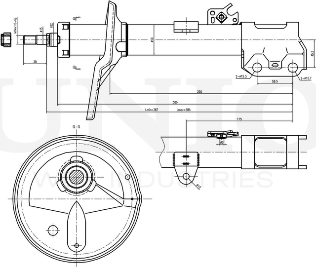 Амортизатор подвески (Unio). Артикул SAB-10320