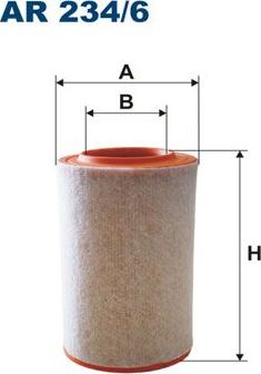 Воздушный фильтр Filtron для Alfa Romeo Giulietta III 2010-2026. Артикул AR 234/6