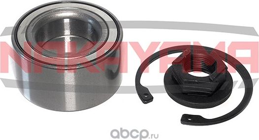 Подшипник передней ступицы колеса, комплект FORD FIESTA 01-, FOCUS 98-04, FUSION (Nakayama). Артикул M1059NY