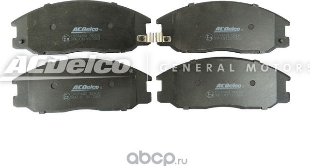 Тормозные колодки ACDelco. Артикул 19374451