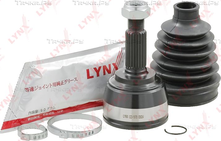 Шрус наружный (граната) LYNXauto передний для Nissan Note I 2006-2012. Артикул CO-1978