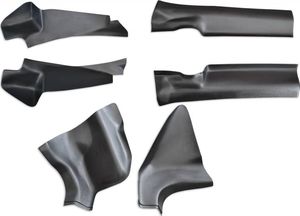 Накладки PT Group на ковролин порогов дверей (6 шт) (ABS) для Lada XRay 2016-2022. Артикул LXR111701