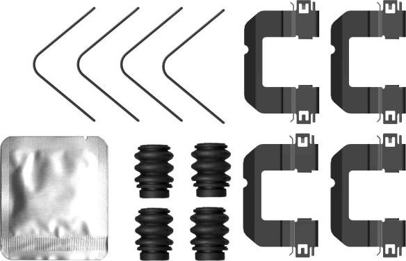 Ремкомплект торм. колодок KIA RIO IV 16- пер. Textar. Артикул 82553400